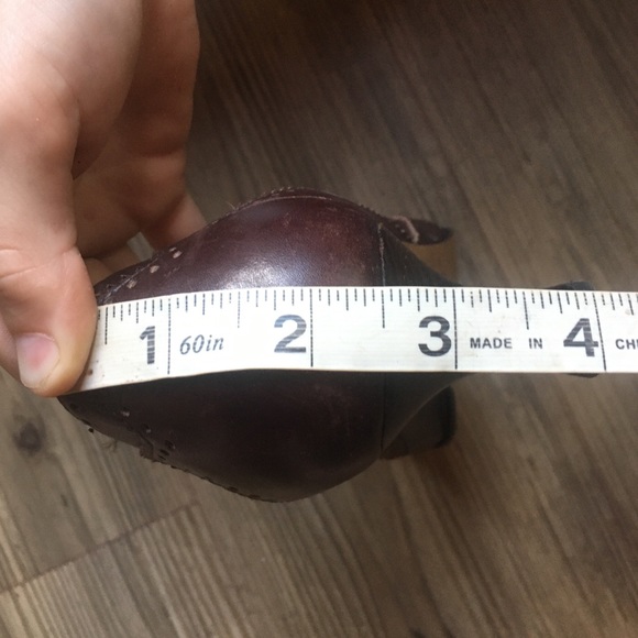 Nine West, leather Women’s 8, color oxblood / wine - Picture 6 of 6